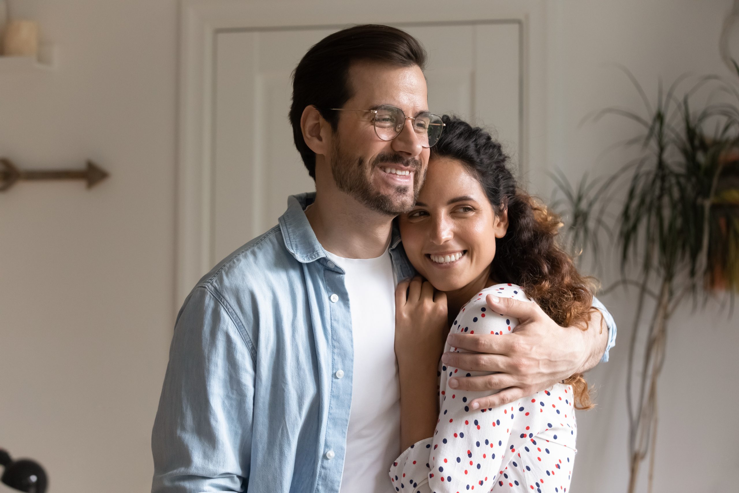 Happy couple representing peace of mind through expert healthcare